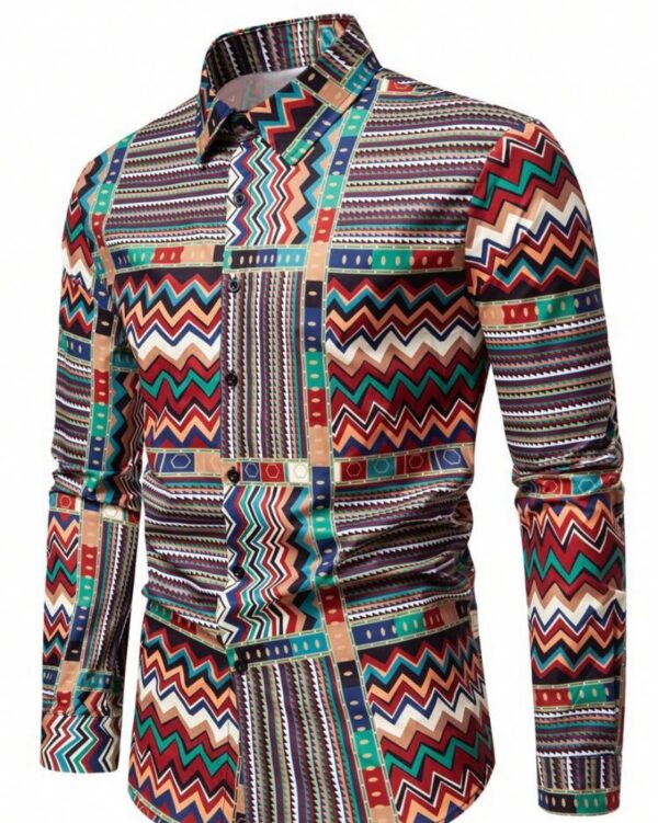 Manfinity Men Print Graphic Colorful Vac Shirt