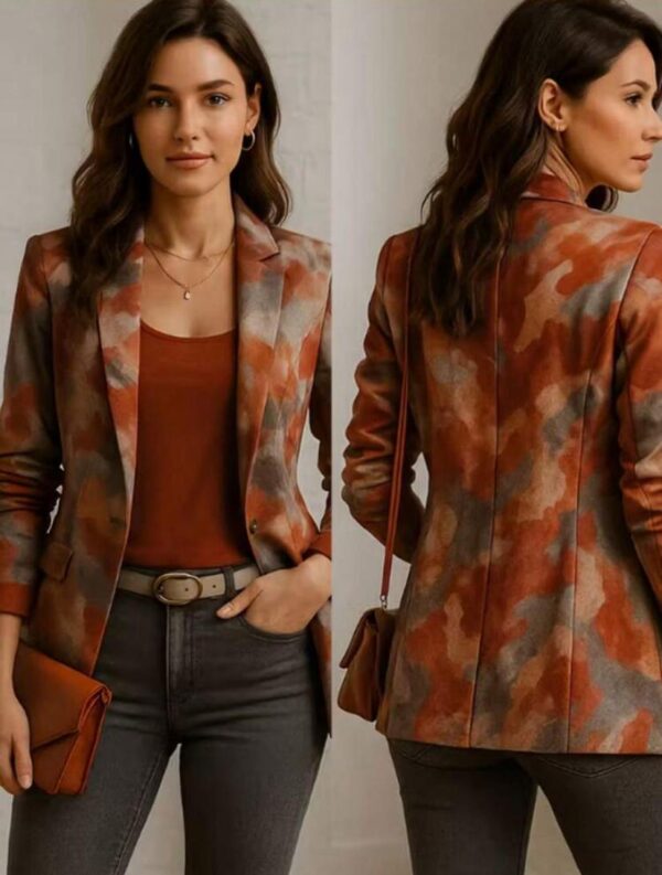 New Fashionable Slimming Versatile Printed Blazer