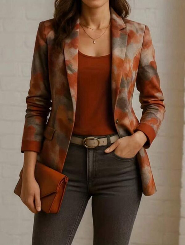 New Fashionable Slimming Versatile Printed Blazer