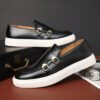 Men's Spring Casual Brown Leather Shoes