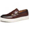 Men's Spring Casual Brown Leather Shoes