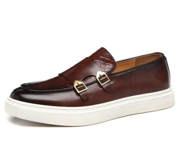 Men's Spring Casual Brown Leather Shoes