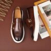 Men's Spring Casual Brown Leather Shoes