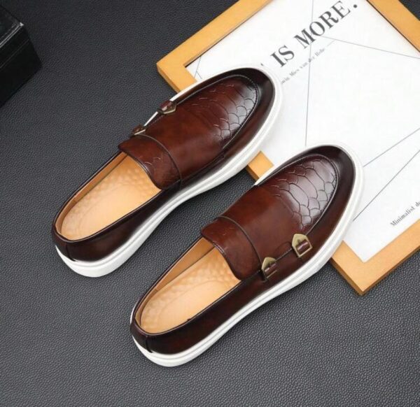 Men's Spring Casual Brown Leather Shoes