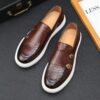 Men's Spring Casual Brown Leather Shoes