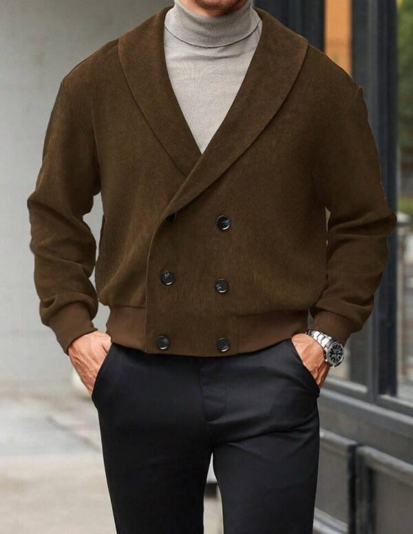 Brown Manfinity Casual Long Sleeve Jacket