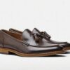 Tassel Leather Rubber Anti-Slip Wooden Sole
