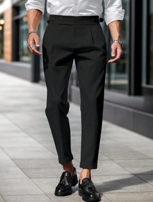 Calvornis Men's Solid Color Casual Pants