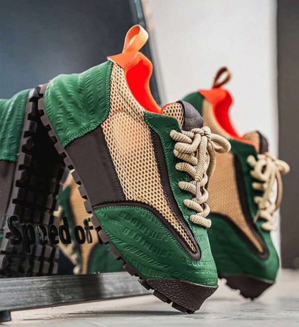 Green High Top Casual Sneakers