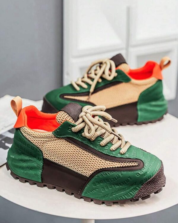 Green High Top Casual Sneakers
