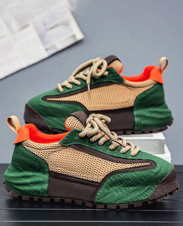Green High Top Casual Sneakers