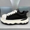 Black and white Lightweight Thick-Soled Casual Sneakers