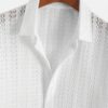 White Casual Knitted T-Shirt