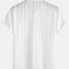 White Casual Knitted T-Shirt