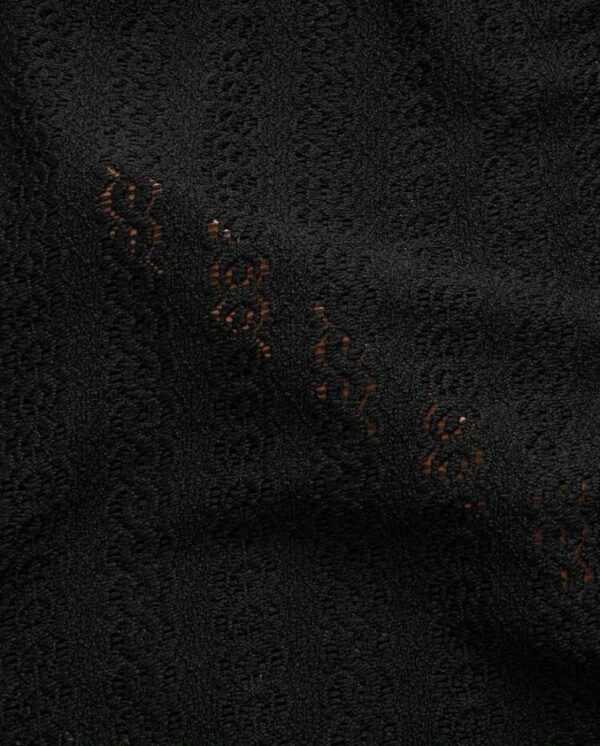 Black Casual Knitted T-Shirt