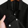 Black Casual Knitted T-Shirt