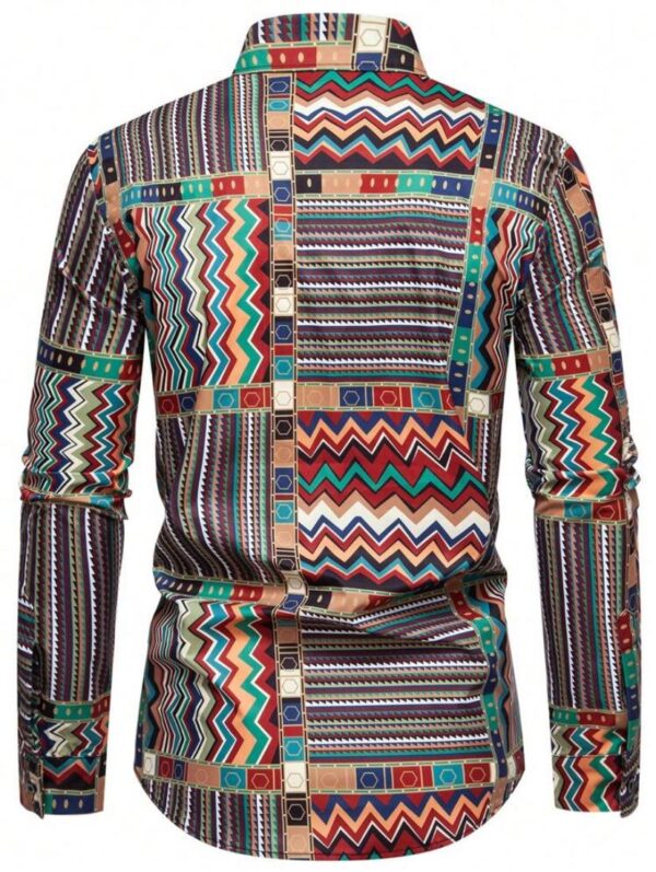 Manfinity Men Print Graphic Colorful Vac Shirt