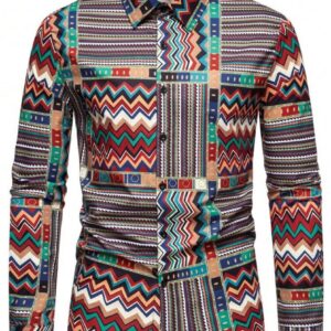 Manfinity Men Print Graphic Colorful Vac Shirt