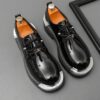 High Quality Glossy Thick Leather Formal Shoes