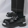 High Quality Glossy Thick Leather Formal Shoes