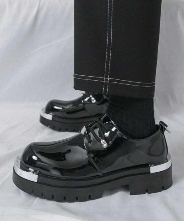 High Quality Glossy Thick Leather Formal Shoes