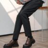 Brown Classic Retro Brogue Carved Men's Casual Leather Shoes