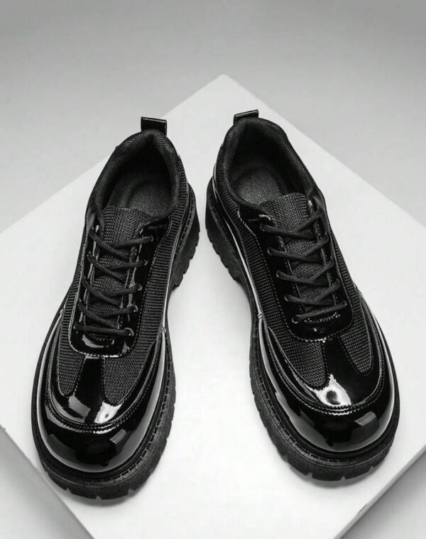 High quality glossy think leather formal shoe