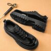 High quality glossy think leather formal shoe