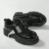 High quality glossy think leather formal shoe