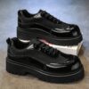High quality glossy think leather formal shoe