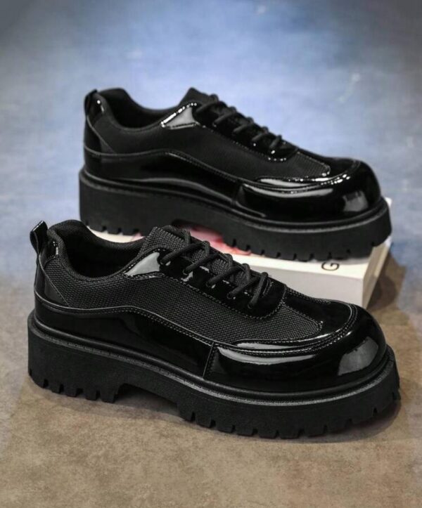 High quality glossy think leather formal shoe
