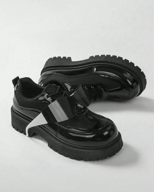 High quality glossy think leather formal shoe
