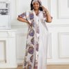 Plus Size Floral V-Neck Dress