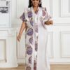 Plus Size Floral V-Neck Dress