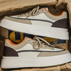 Cream/Brown Thick Sole sneakers