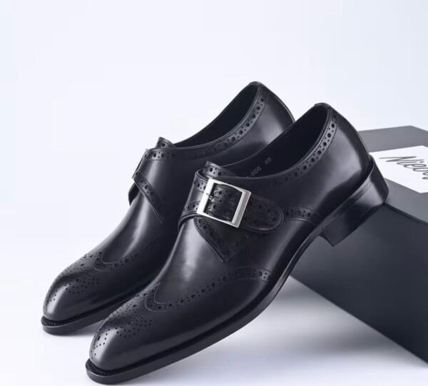 Black Italian formal shoes