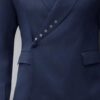 One breasted stylish dark blue