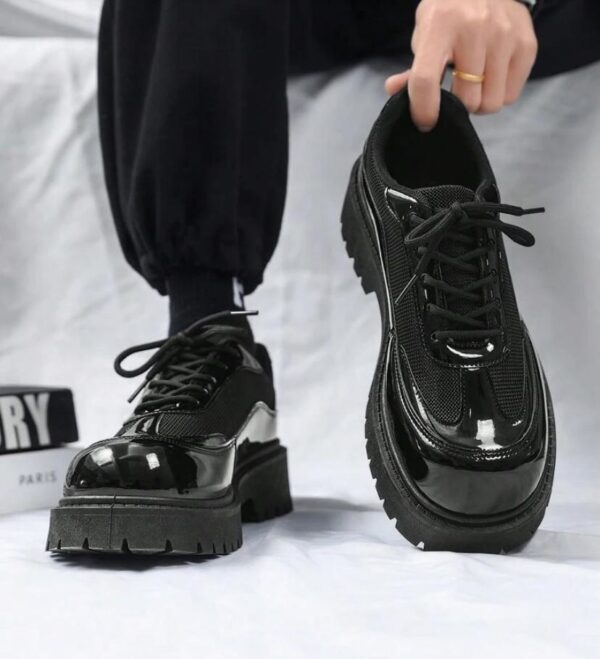 High quality glossy think leather formal shoe