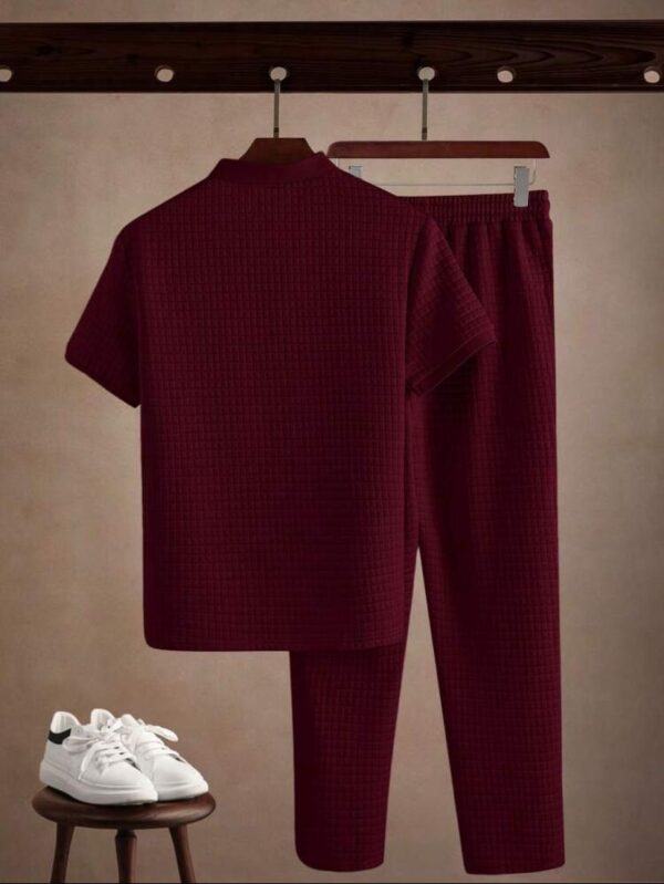 Solid Color Raglan Short Sleeve (Burgundy)