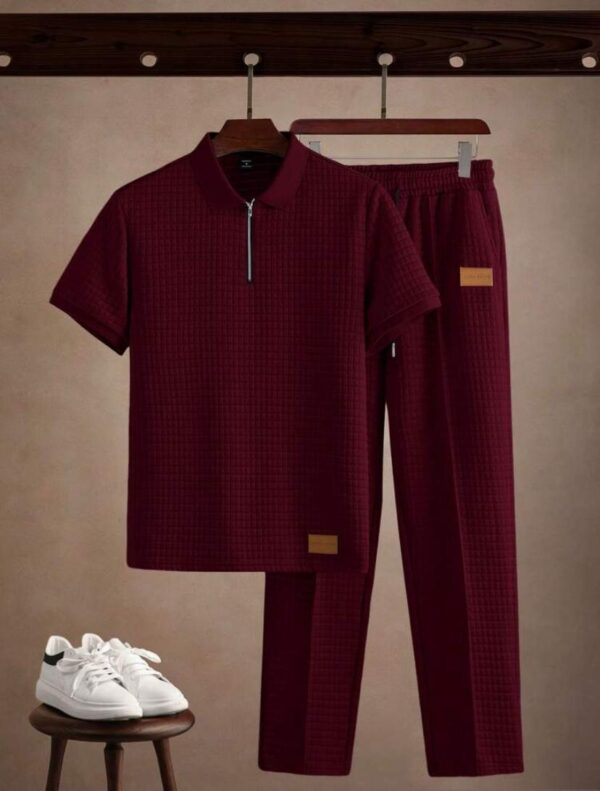 Solid Color Raglan Short Sleeve (Burgundy)