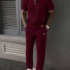 Solid Color Raglan Short Sleeve (Burgundy)