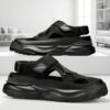 Black outdoor fashion slippers