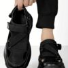 Black outdoor fashion slippers