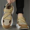 Brown outdoor fashion slippers
