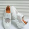 White formal classic breathable shoes