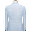 Baby blue plain double breasted suit