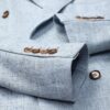 Baby blue plain double breasted suit