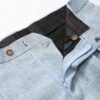 Baby blue plain double breasted suit
