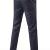 Dark gray plain double breasted suit
