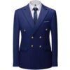 Dark blue double breasted suit